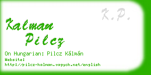 kalman pilcz business card
