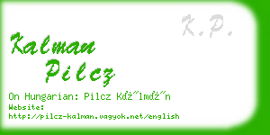 kalman pilcz business card
